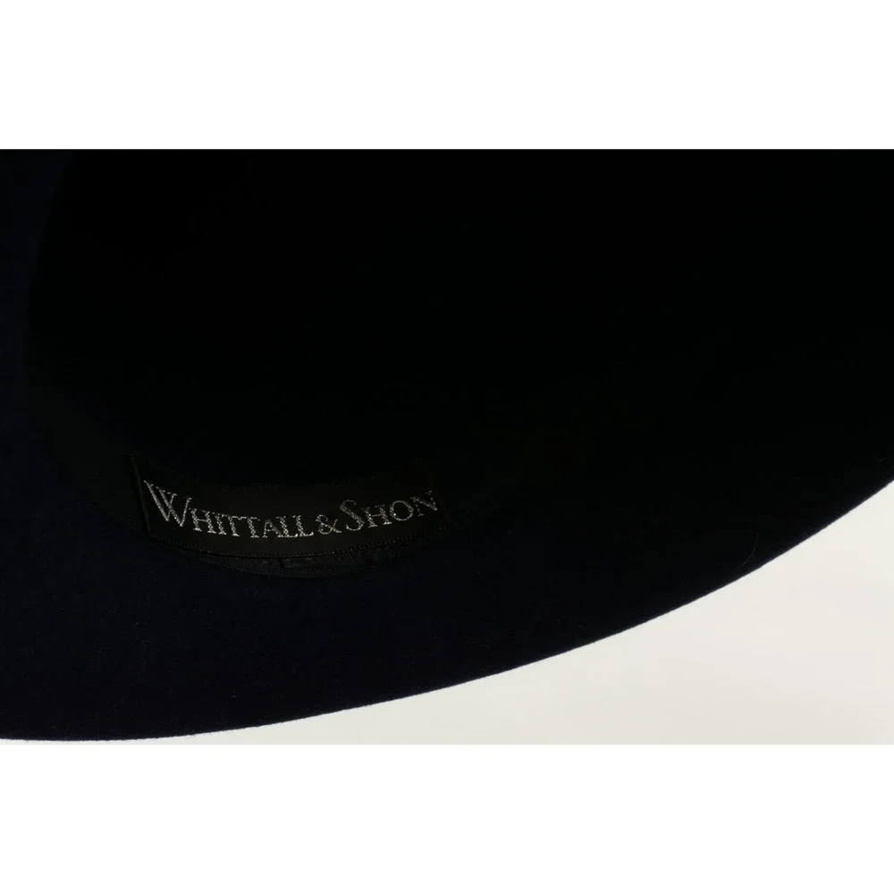 Vintage 1940s Whittall Shon Bollman Co Doeskin Felt USA Wool Derby Medallion Hat